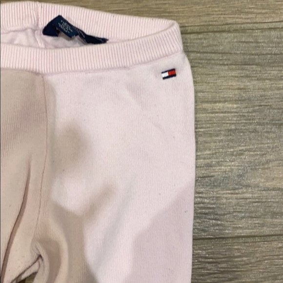 Tommy Hilfiger Kids Girl Knit Striped Cardigan Pink Leggings Outfit Size 2-3T - Picture 6 of 9